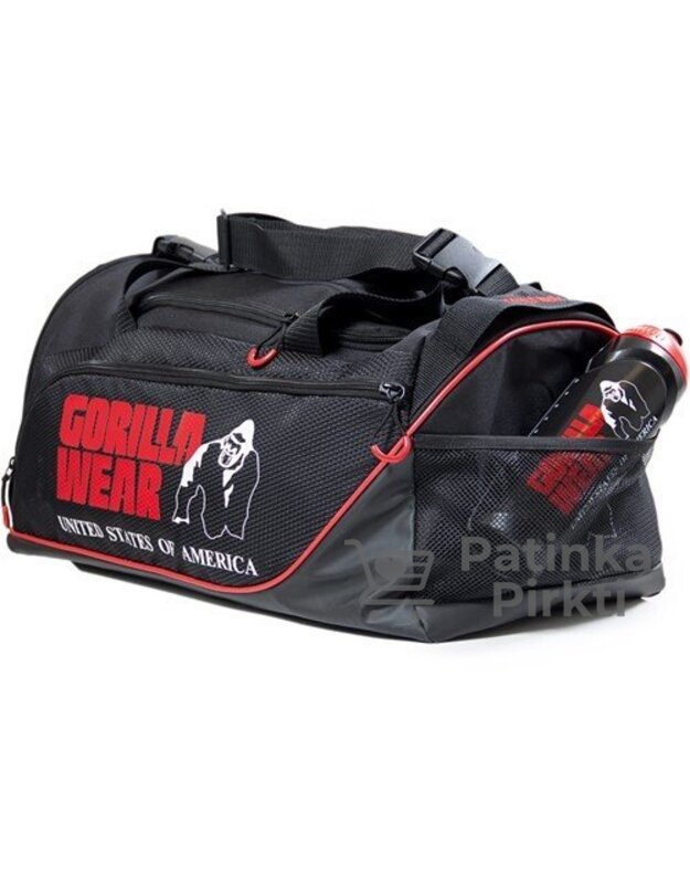 Gorilla Wear Jerome Gym Bag - Black/Red