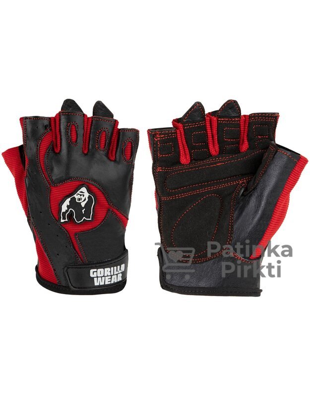 Gorilla Wear Mitchell Training Gloves - Black/Red
