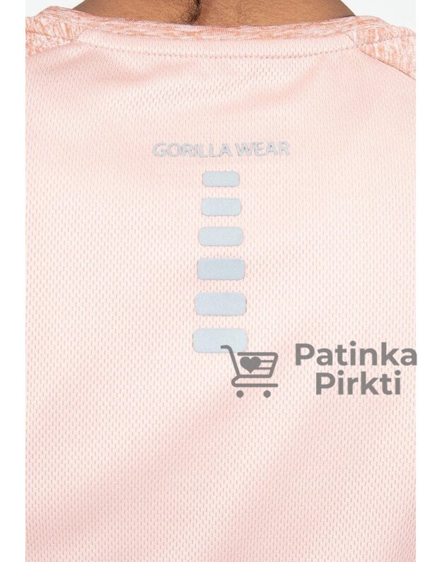 Gorilla Wear Monetta Performance T-Shirt - Salmon Pink