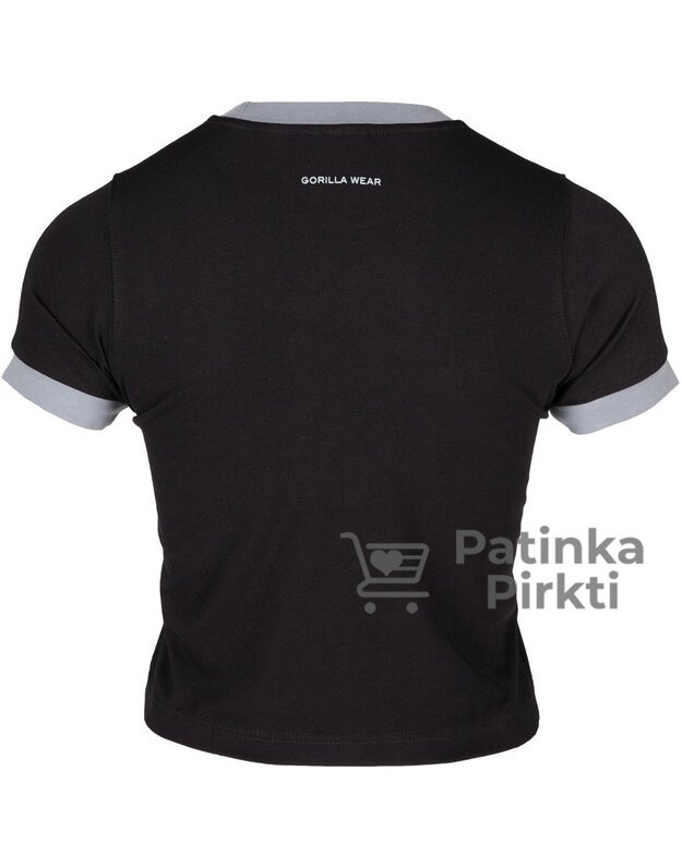 Gorilla Wear New Orleans Cropped T-Shirt - Black