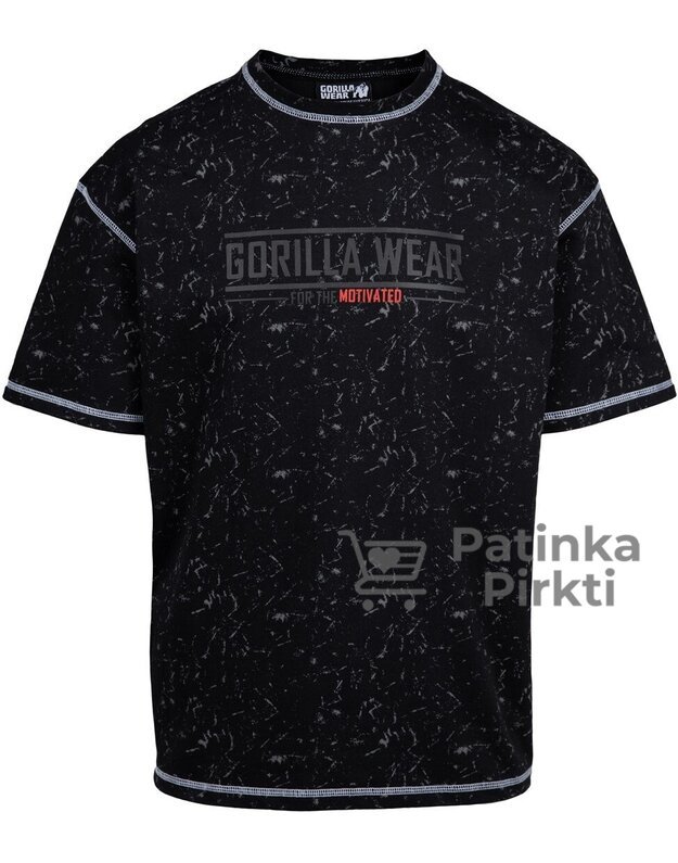 Gorilla Wear Saginaw Oversized T-Shirt - Washed Black