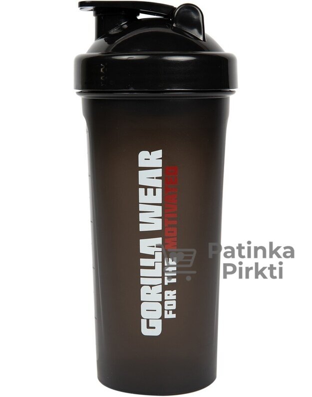 Gorilla Wear Shaker XXL juodas 1000 ml