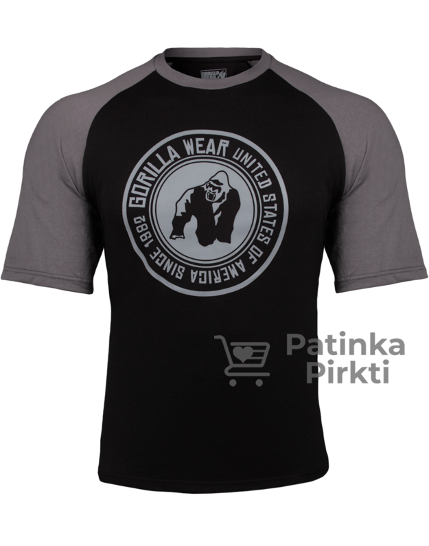 Gorilla Wear Texas T-shirt - Black/Dark Gray