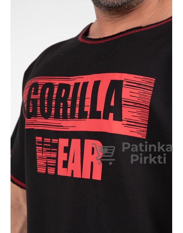 Gorilla Wear Wallace Workout Top - Black/Red