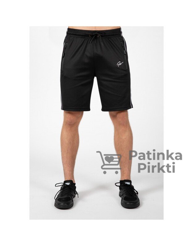 Gorilla Wear Wenden Track Shorts - Black/White