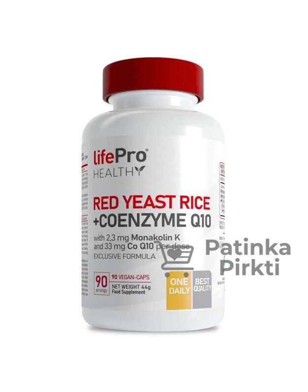 Life Pro Red Yeast Rice + Coenzime Q10 90 kaps