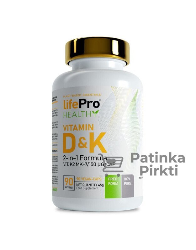Life Pro Vitamin D3 + K2 in1 Formula 90 kaps