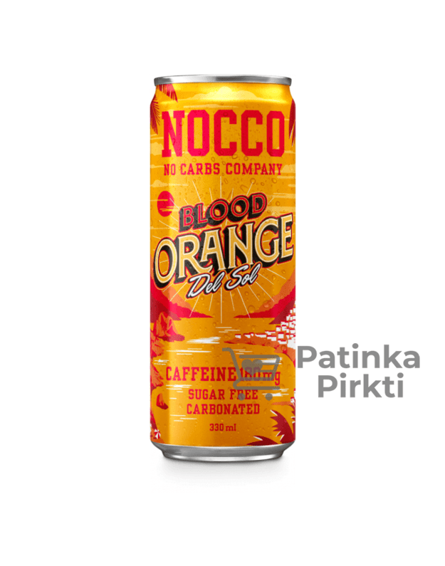 NOCCO BCAA 330ml Orange de sol (blood orange)