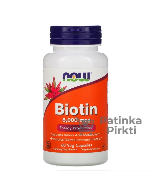 NOW Biotin 10000mcg 120 kaps
