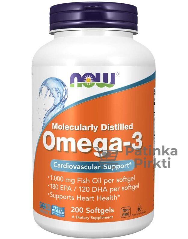 NOW Omega 3 1000 mg 200 kap