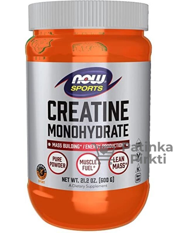 NOW Spors Creatine Monohydrate 100% pure 600g