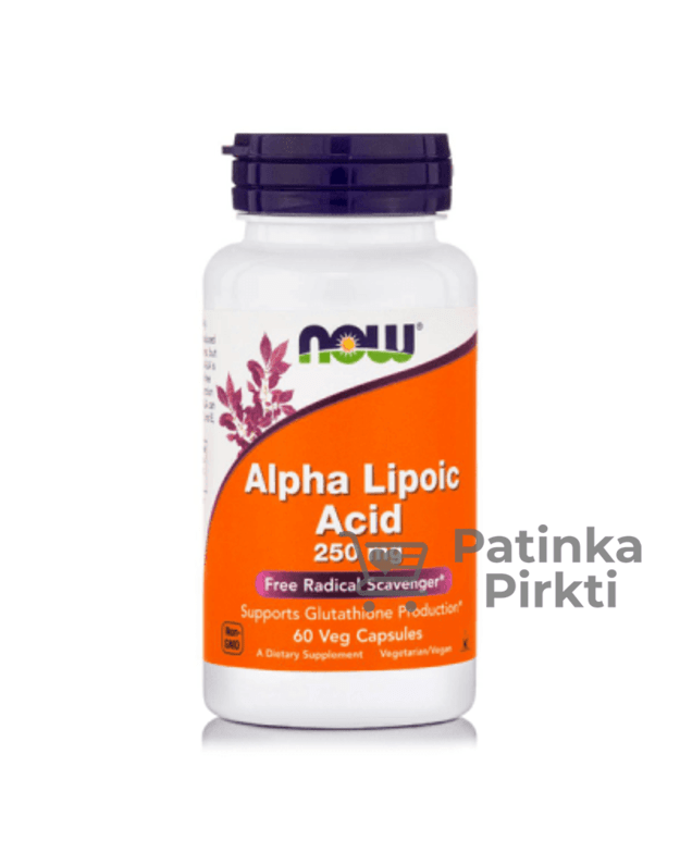 NOW® Alpha Lipoic Acid 60 kaps x 250 mg