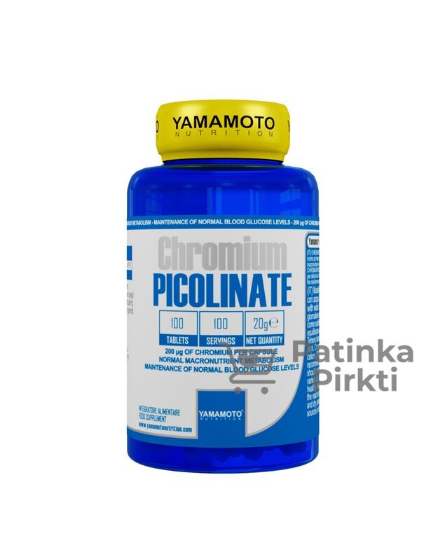 Yamamoto Nutrition Chromium Picolinate 100tab.