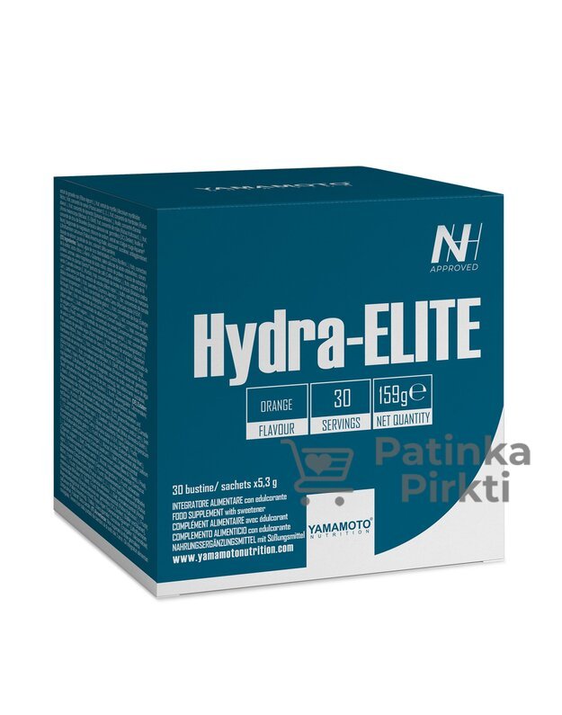 Yamamoto Nutrition Hydra-ELITE 30 pakelių po 5,4 gr elektrolitai