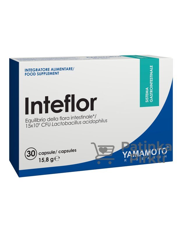 Yamamoto Nutrition Inteflor 30 kaps (probiotikai - gerosios bakterijos)