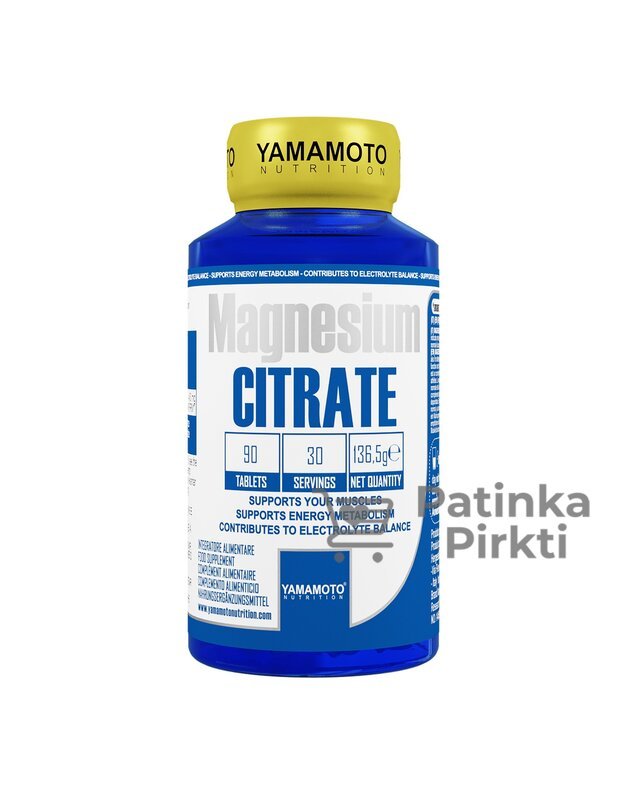 Yamamoto Nutrition Magnesium Citrate 90 tabl