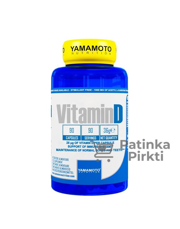Yamamoto Nutrition Vitamin D 90 kaps