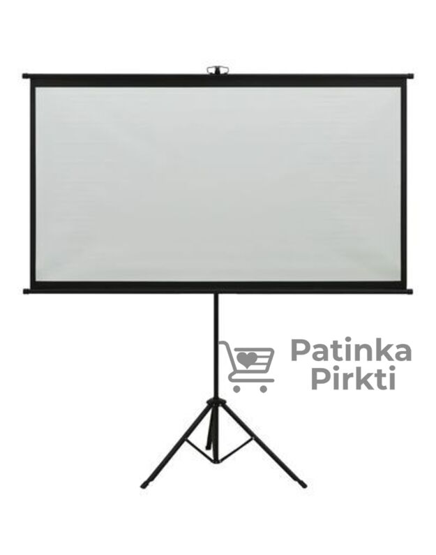 Projektoriaus ekranas 16:9, 220x125cm, įstrižainė 100'', su trikoju EKON